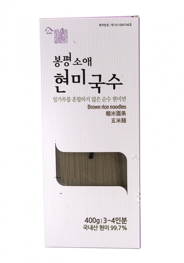 봉평영농조합법인,소애99.7%현미국수400g*24ea*1box